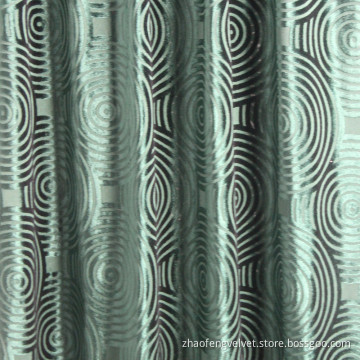 100% Polyester Dyed Light Jacquard Velvet Cushion Fabric